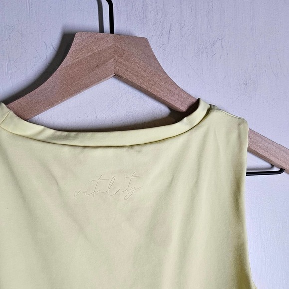 Vitality Allora High Neck Bodysuit M‎ Pale Yellow Balance Athletica - Picture 7 of 10